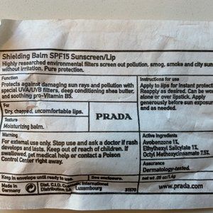4 X PRADA SHIELDING BALM SPF 15 SUNSCREEN/LIP